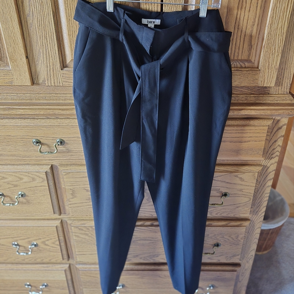 Bar III Black Ankle Pant